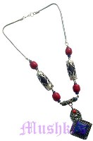 Indian ethnic necklace - click here for large view